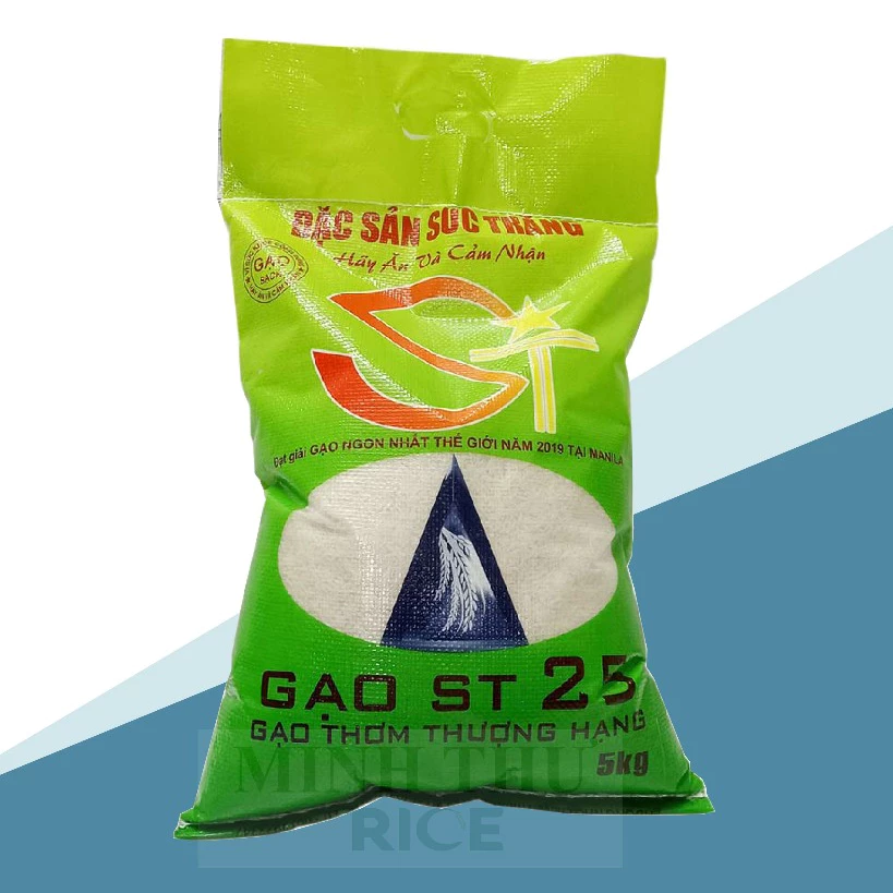 Gạo Thượng hạng ST25, Gạo dẻo mềm túi 5kg