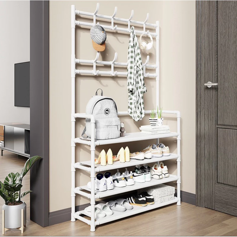 Kệ giầy đa năng, kèm móc treo tiện ích
